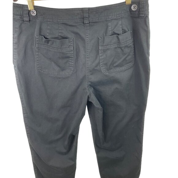 Chico's Womens Size 25 Black Capri Pants Rhinestone Waist Accent - Picture 6 of 7